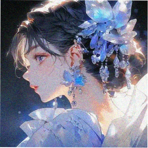 读者来稿头像，抱平板的观众插画